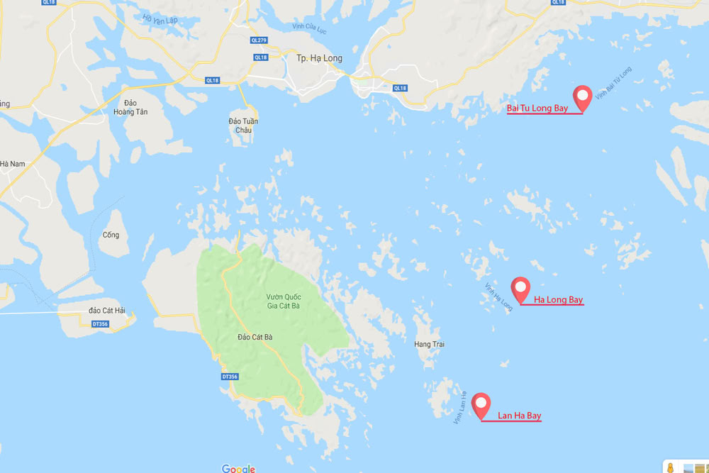Baie d’Halong carte : Où se situe la baie d’Halong
